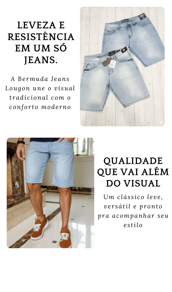 bermuda jeans classica